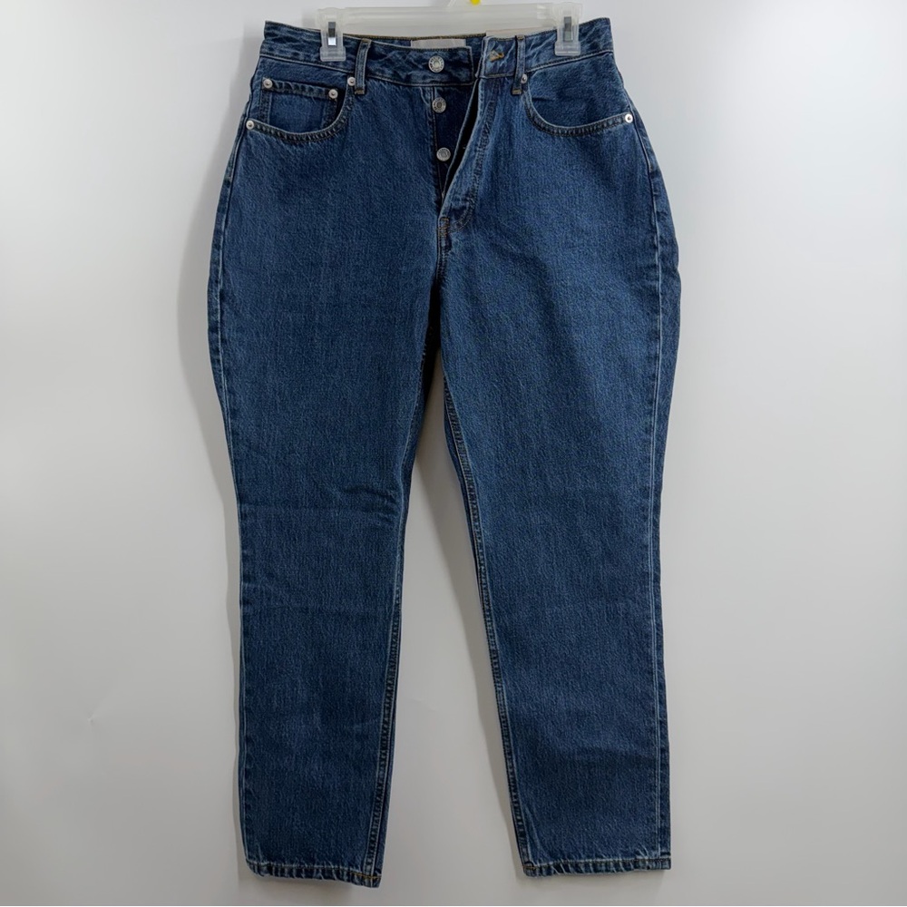Everlane Curvy 90s Cheeky Straight Jeans Womens 30 NWT High Rise Rigid Denim - Picture 1 of 9